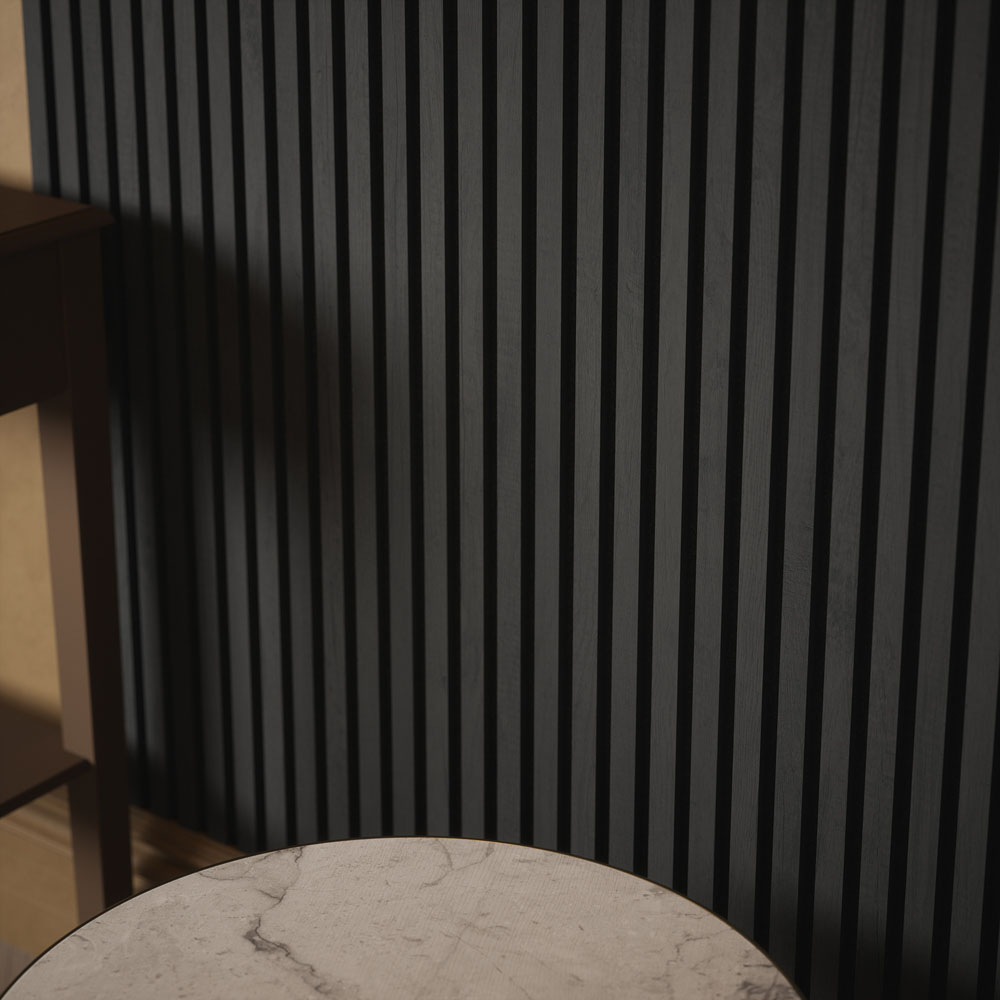 Kraus Easy Living Slate Grey Acoustic Slat Wall Panel 240 x 60cm Image 8