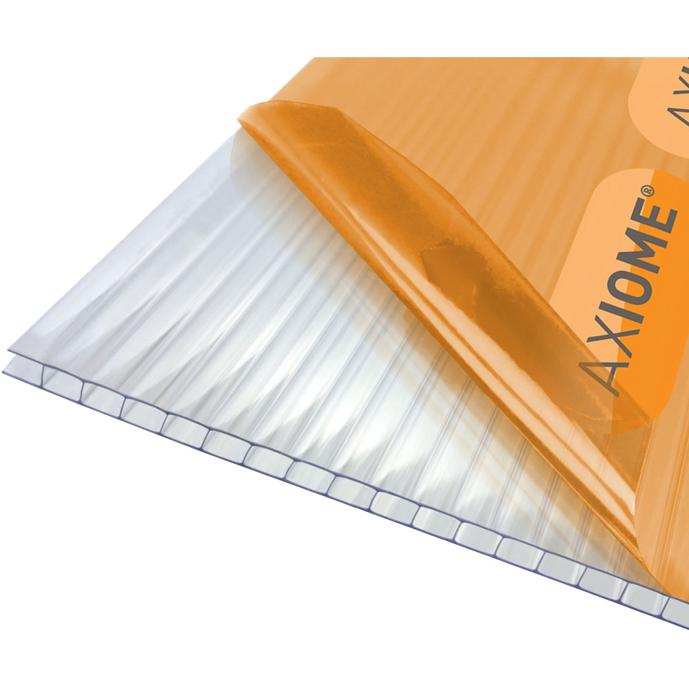 Axiome 4mm Clear Twinwall Glazing Sheet 690 x 1000mm Image 1