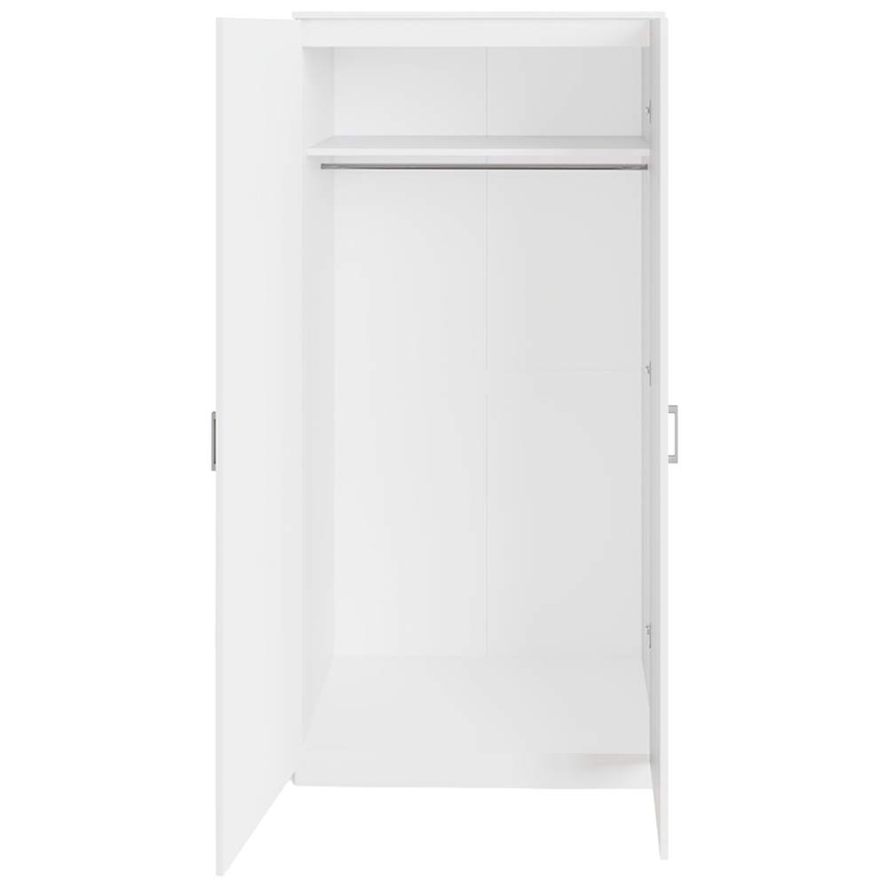 GFW Bailey 2 Door White Wardrobe Image 7