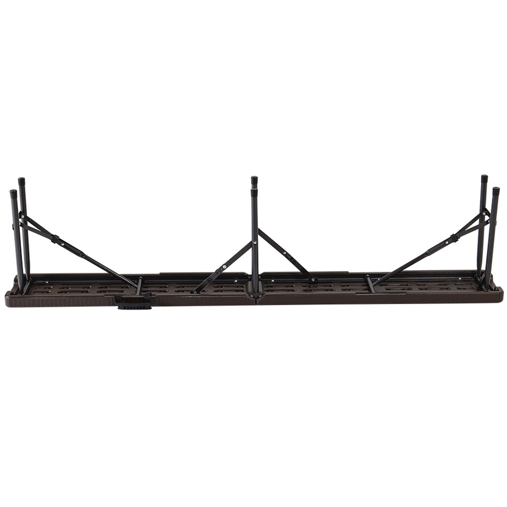 Living and Home Set of 2 Rattan Brown Folding Bench Image 6