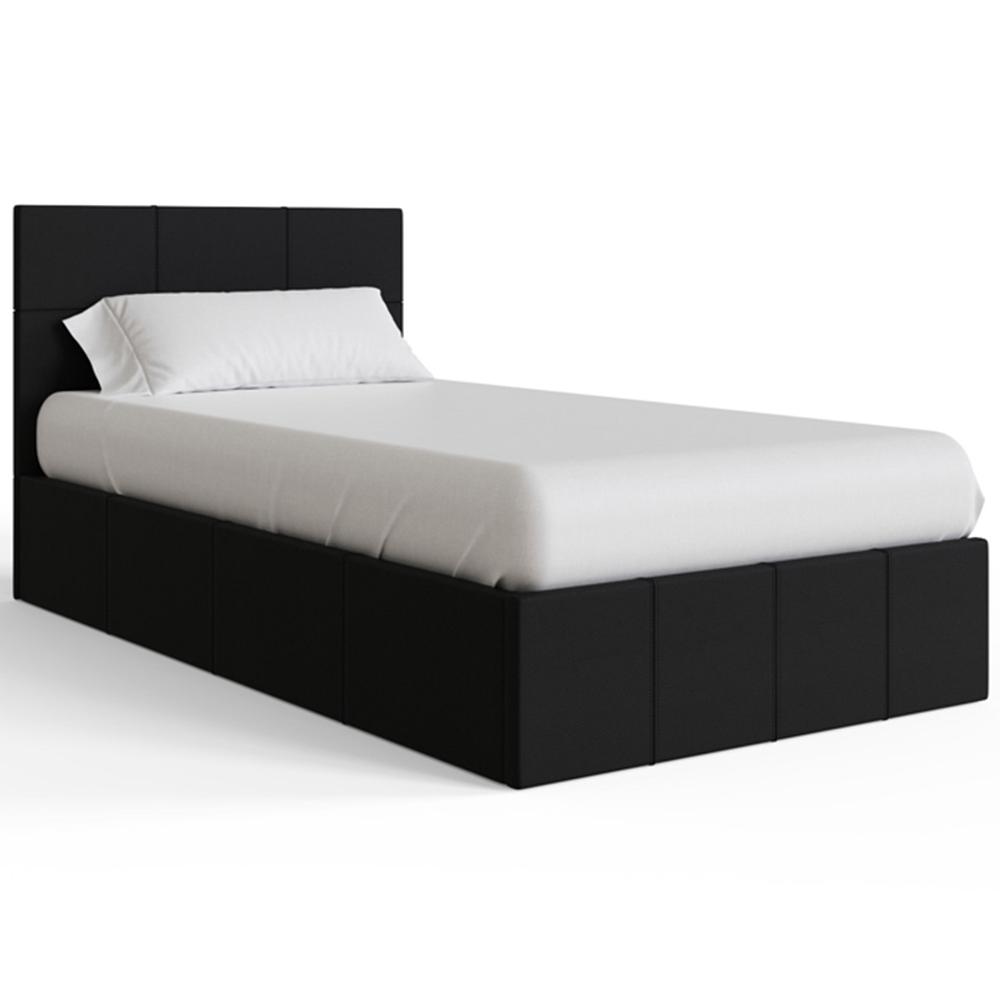 GFW Single Black End Lift Ottoman Bed Image 3
