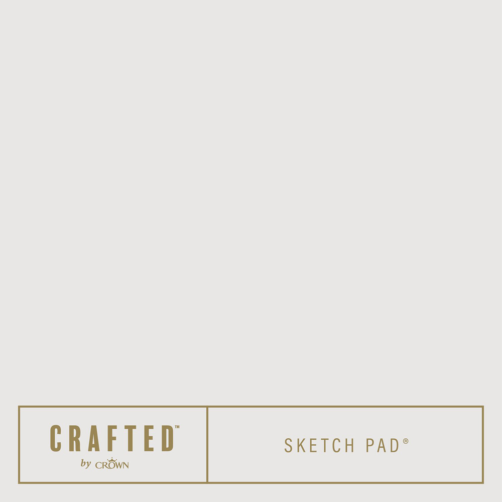 Crown Crafted Walls & Wood Sketch Pad Luxurious Flat Matt Paint 2.5L Image 5