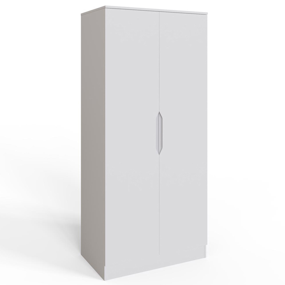 FWStyle Luno 2 Door White Modern Wardrobe Image 2