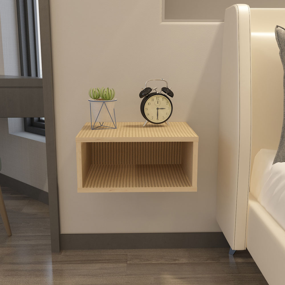 Decorotika Dora Single Shelf Hazeran Floating Bedside Table Image 6