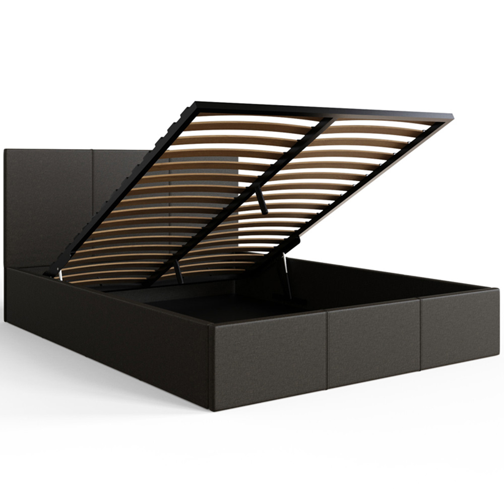 GFW Small Double Grey End Lift Ottoman Bed Image 3