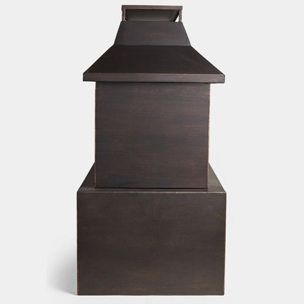 VonHaus Outdoor Fireplace with Fire Poker Image 2