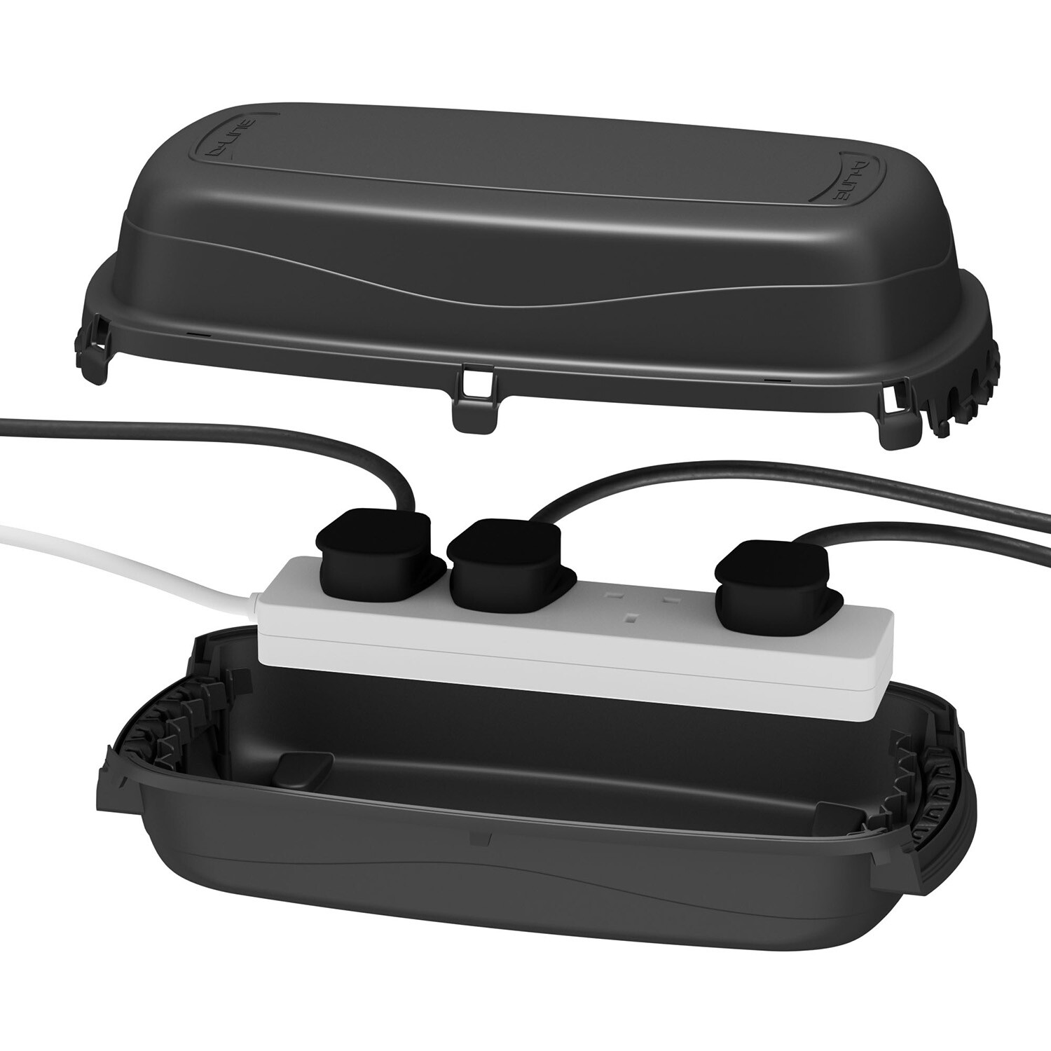 D Line Outdoor Cable Box Black Image 2