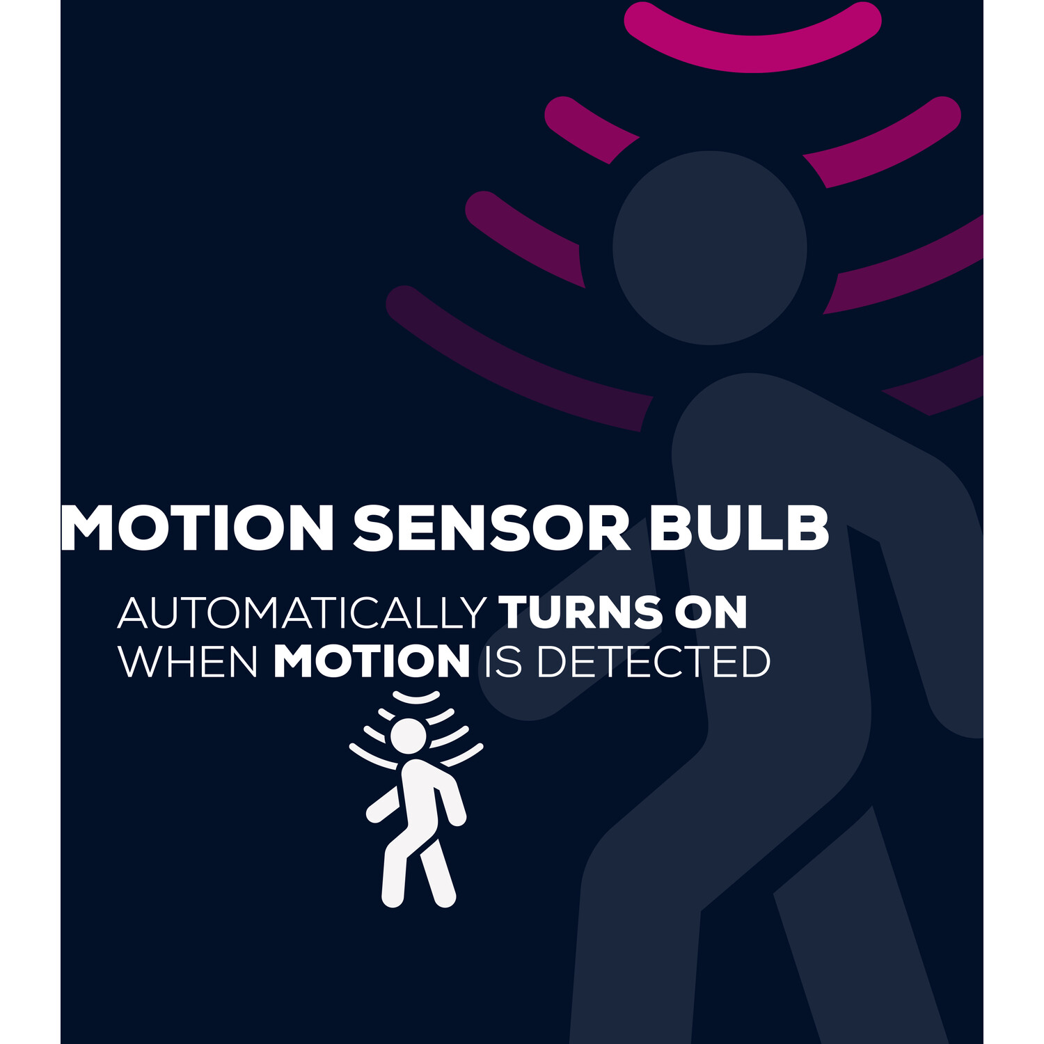 TPC Motion Sensor 806LM E27 Bulb - Warm White Image 2