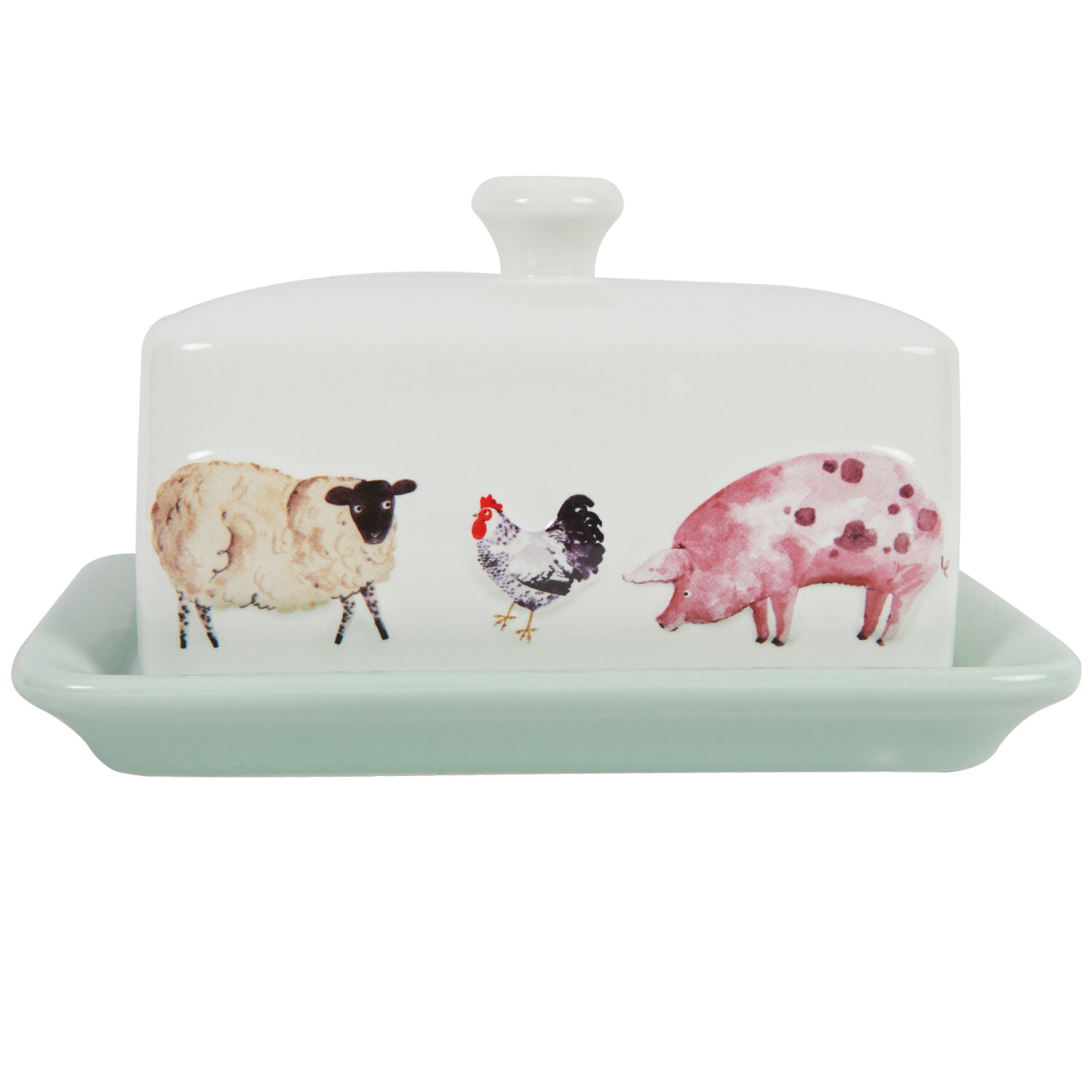 Daisy Farm Butter Dish - Multicolour Image 4