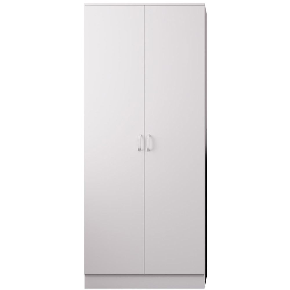 FWStyle Tunis 2 Door Matt White Wardrobe Image 3