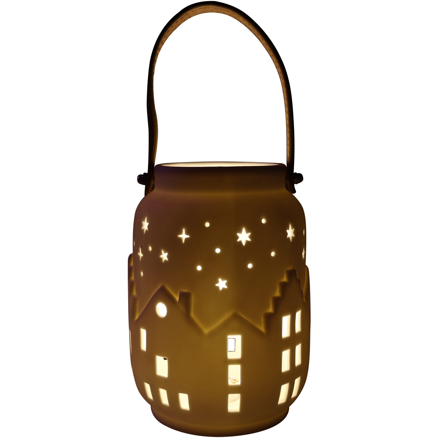 LED Festive Scene Lantern - White Image 4