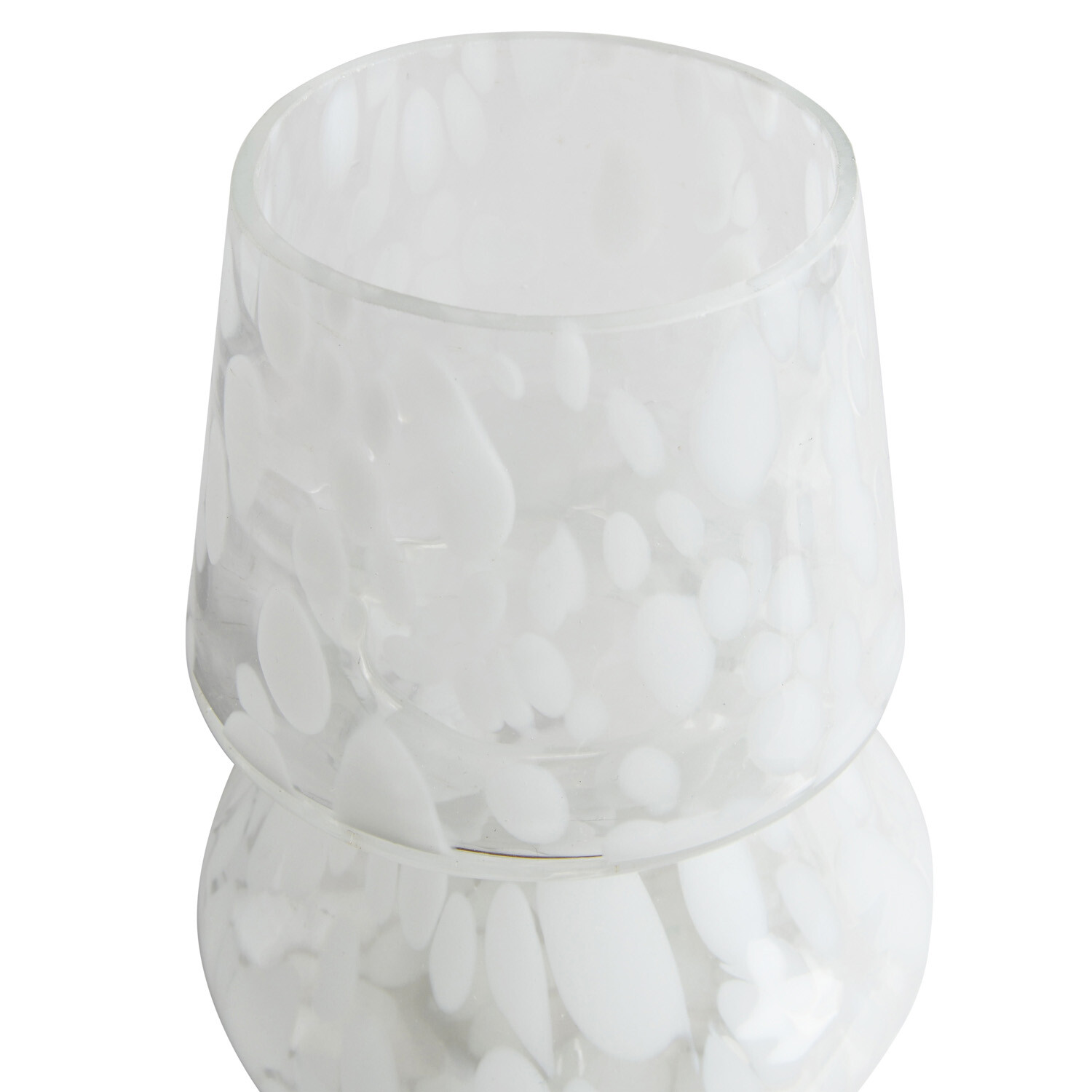 White Confetti Candle Holder - White Image 4