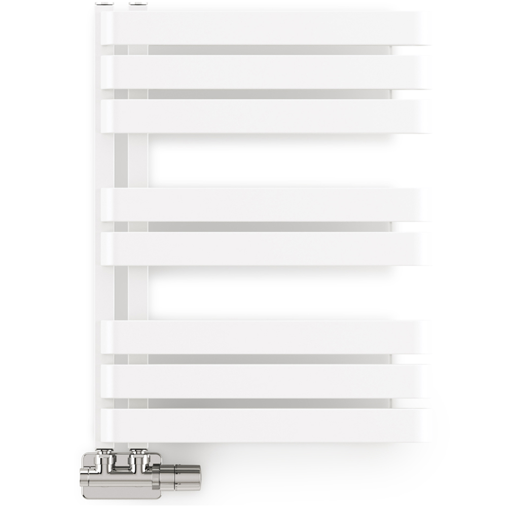 Terma Warp S Matt White Heated Towel Rail 1535 BTU 655 x 500mm Image 3