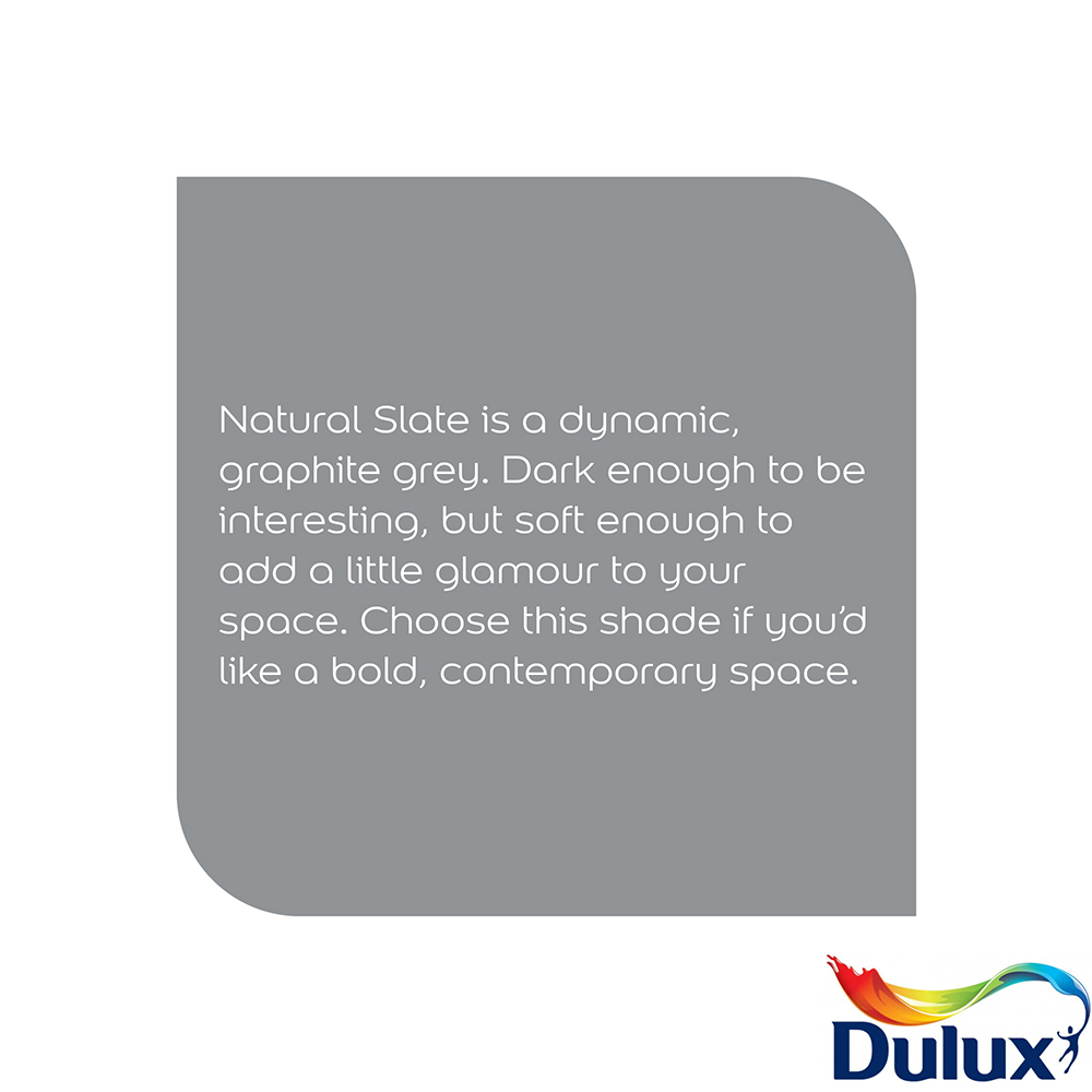 Dulux Natural Slate Walls and Ceilings Silk Emulsion Paint 5L Image 7