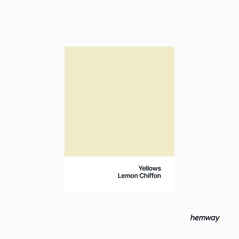 Hemway Lemon Chiffon Interior Matt Acrylic Emulsion Paint 2.5L Image 5