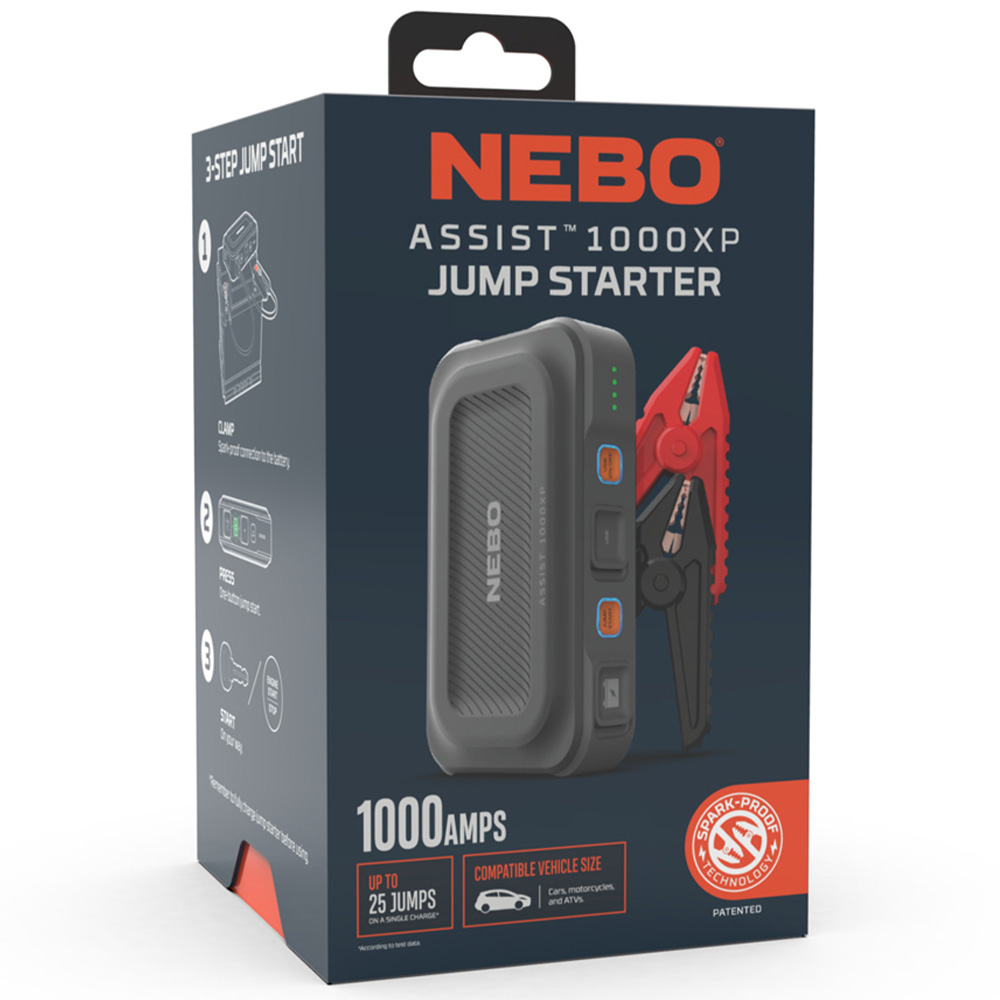 Nebo Assist 1000XP 3-in-1 1000Amp Car Jump Starter Kit Image 2