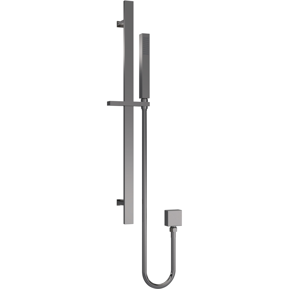 nuie Brushed Pewter Sheer Rectangular Slider Rail Kit Image 1
