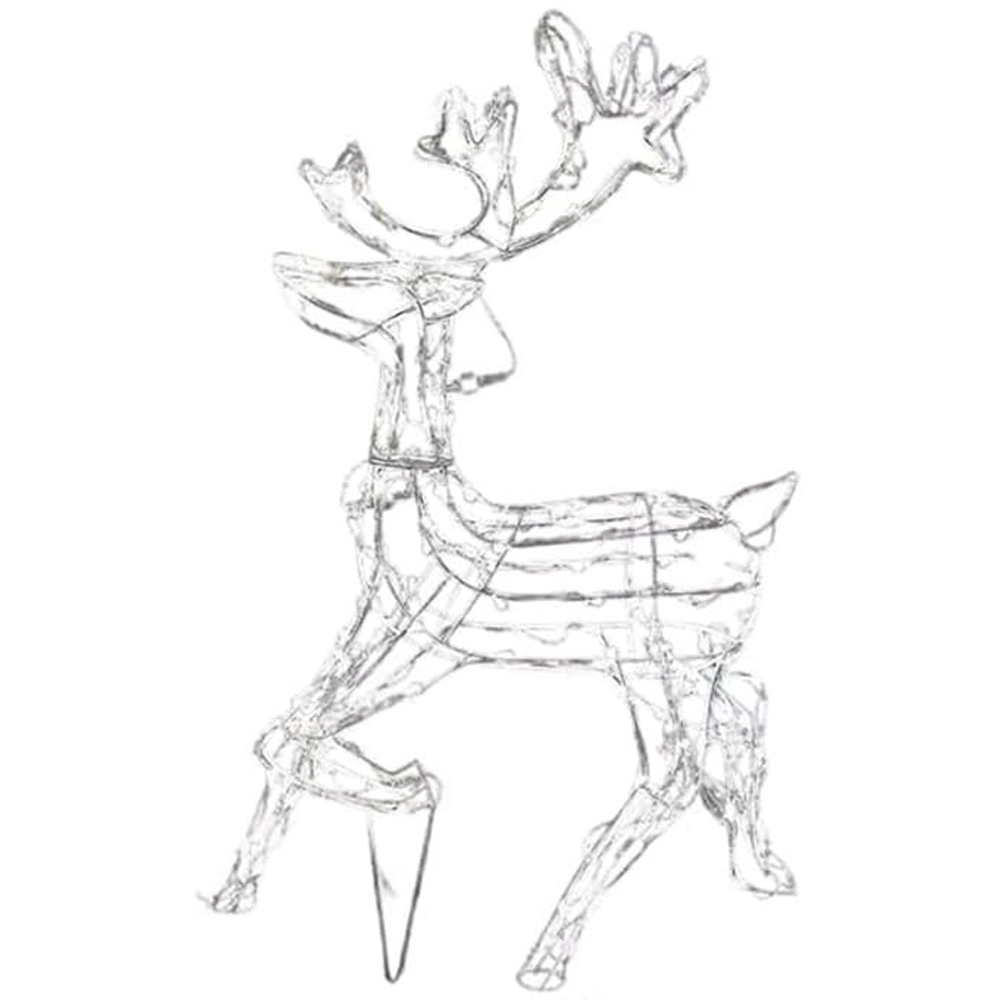 Marco Paul Cool White LED Standing Reindeer Rope Light Image 2
