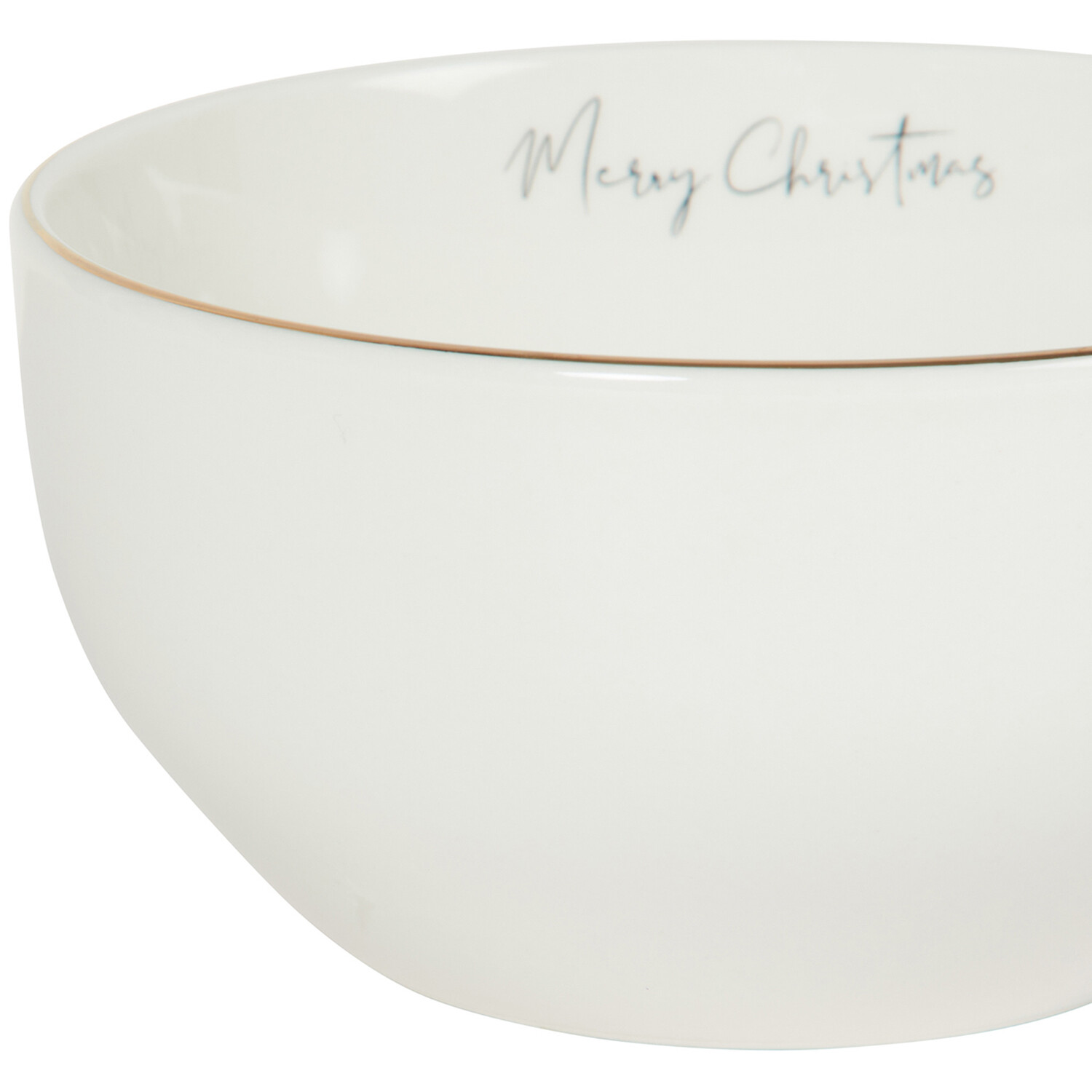 Christmas Pine Rice Bowl 5.6 inch - Gold Image 4
