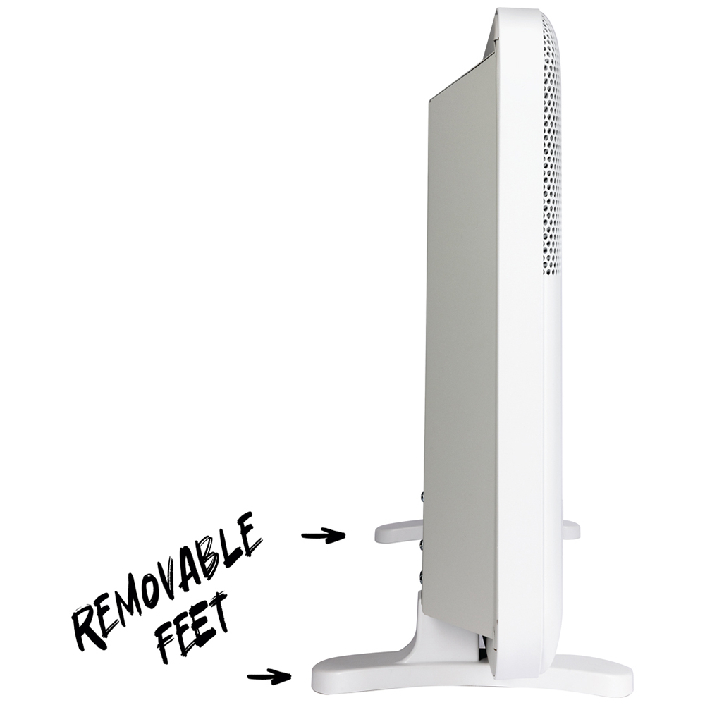 TCP White Electric Panel Wall Mounted and Free Standing Heater 2000W Image 6