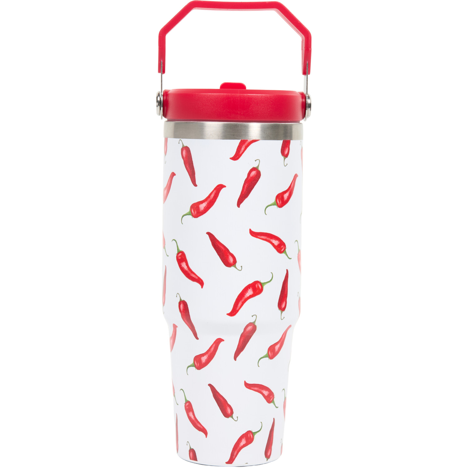 Nitro Stainless Steel Chilly Tumbler with Handle Red Image 4