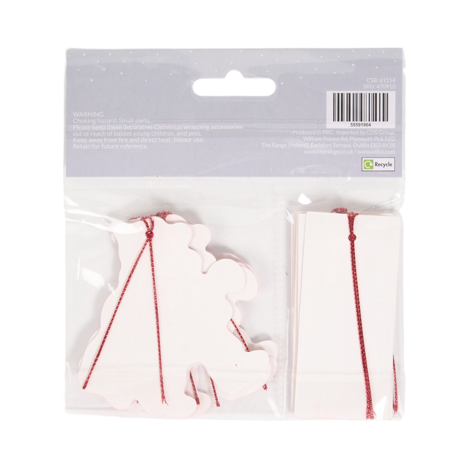 Pack of 12 Santa Cowboy Gift Tags Pink Image 3