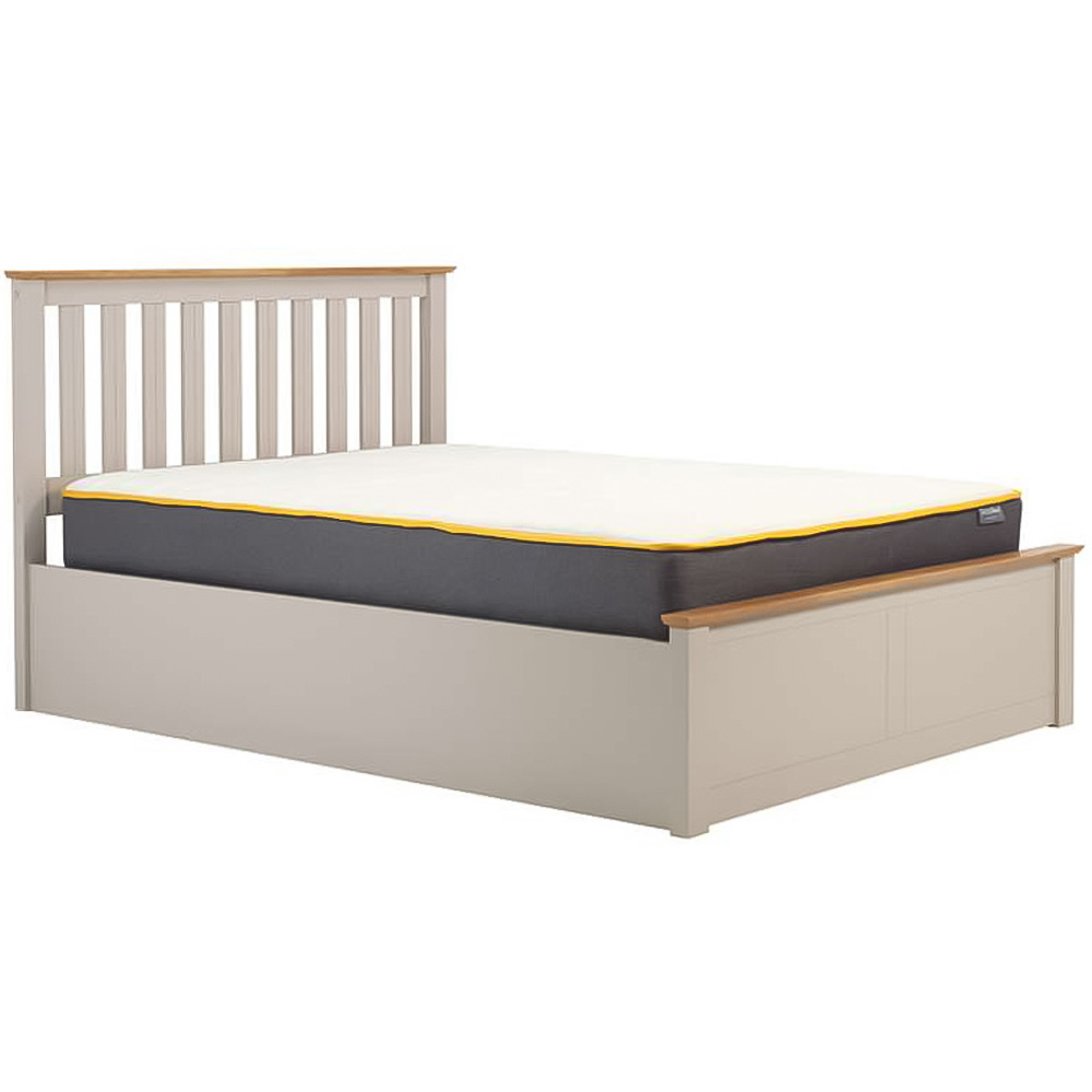 Phoenix Small Double Grey Ottoman Bed Image 4