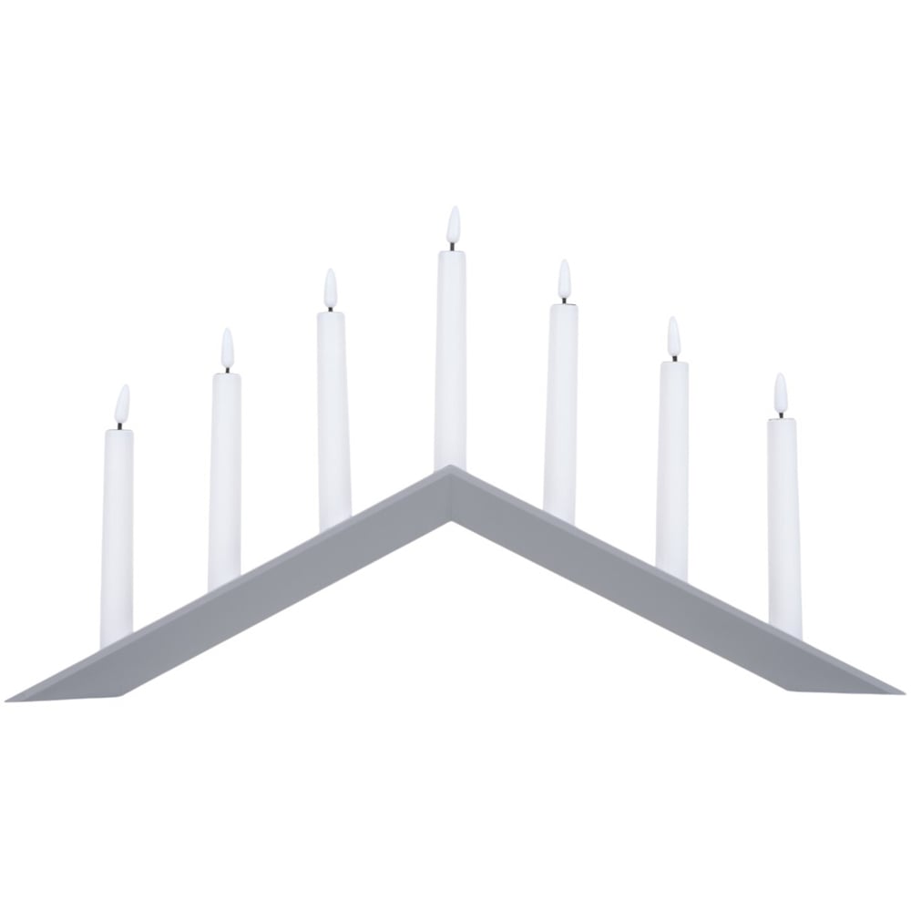 7 LED Candle Bridge Grey Image 2