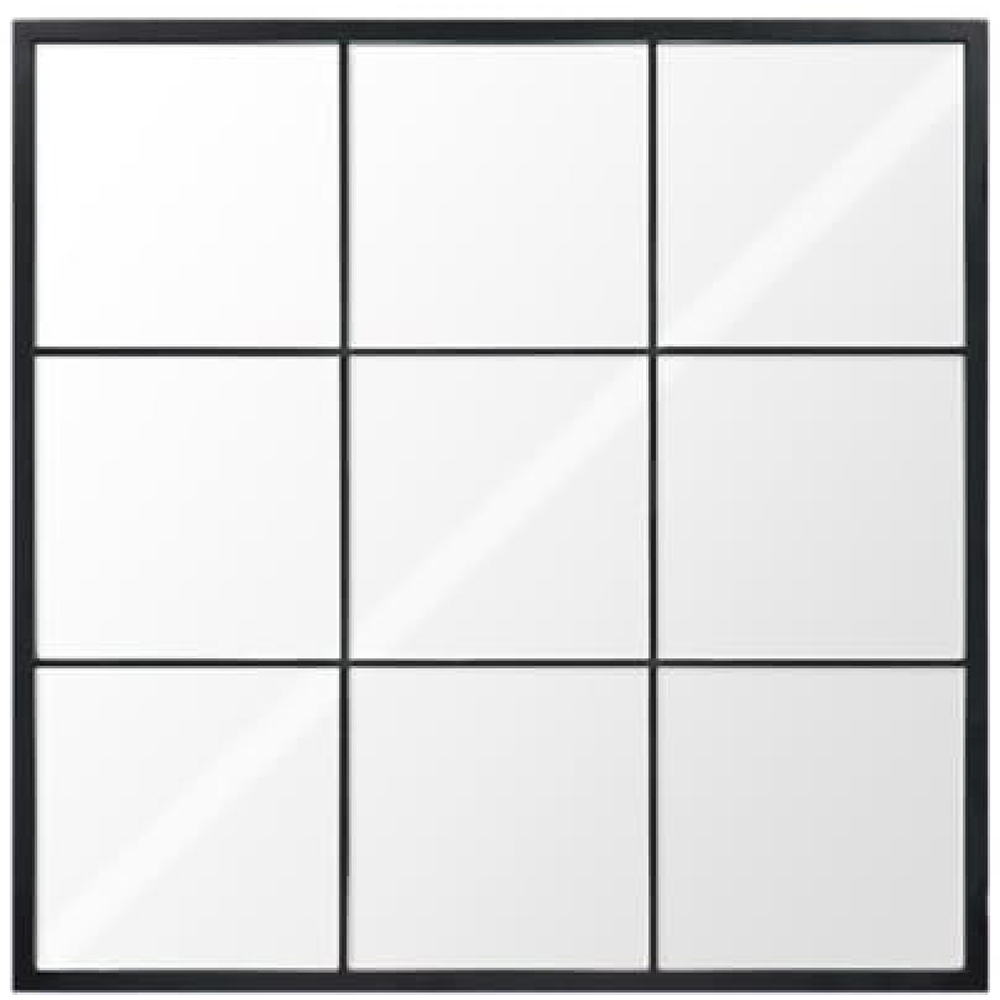 Fallen Fruits Black Square Outdoor Wall Mirror 90 x 90cm Image 2