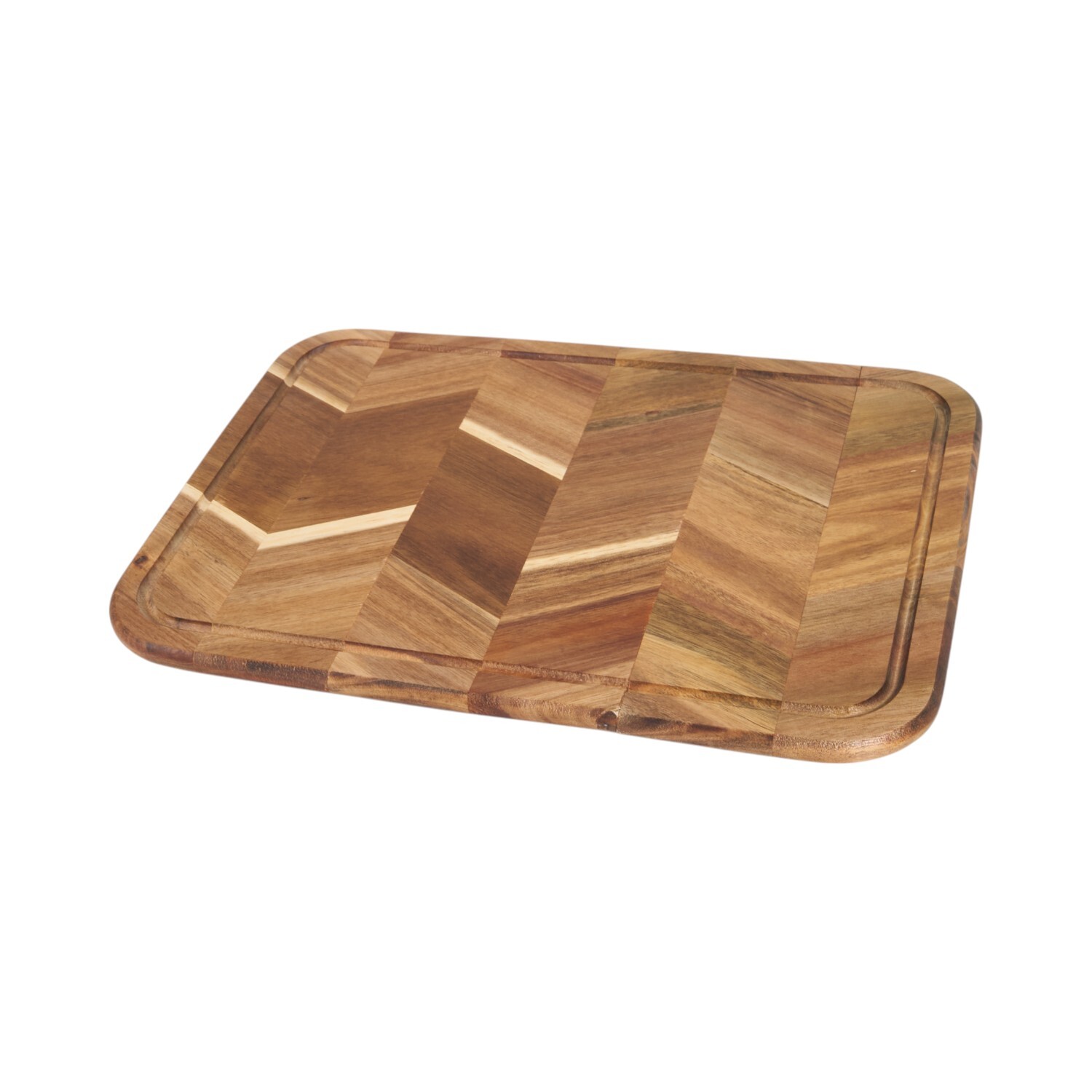 Premium Mixed Grain Acacia Chopping Board Natural Image 2