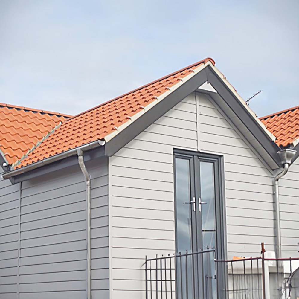 Metal Gutta Half Round Zinc Gutter 125 x 76mm 8 Pack Image 8