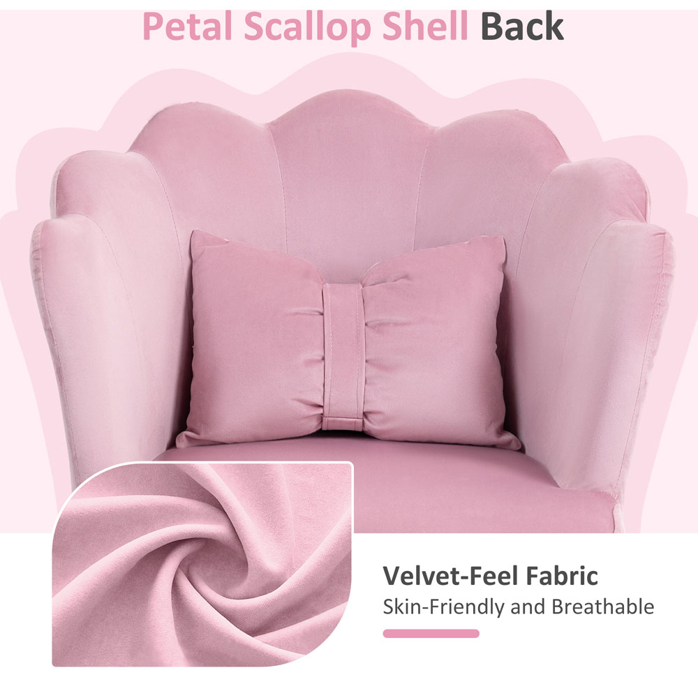 Portland Pink Wide Seat Armless Office Chair with Tilt Function Image 4