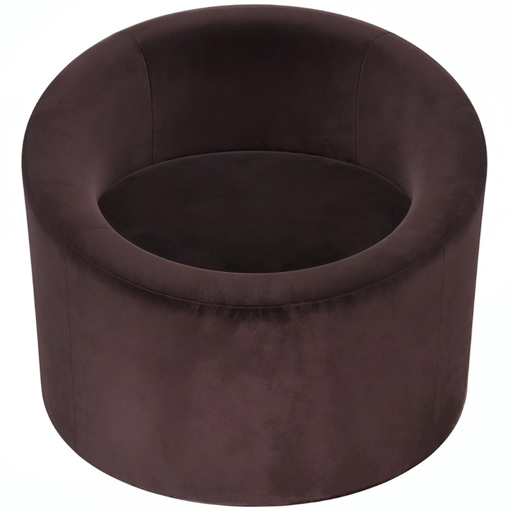 Solace+Co Amari Dark Brown Boucle Accent Chair Image 3