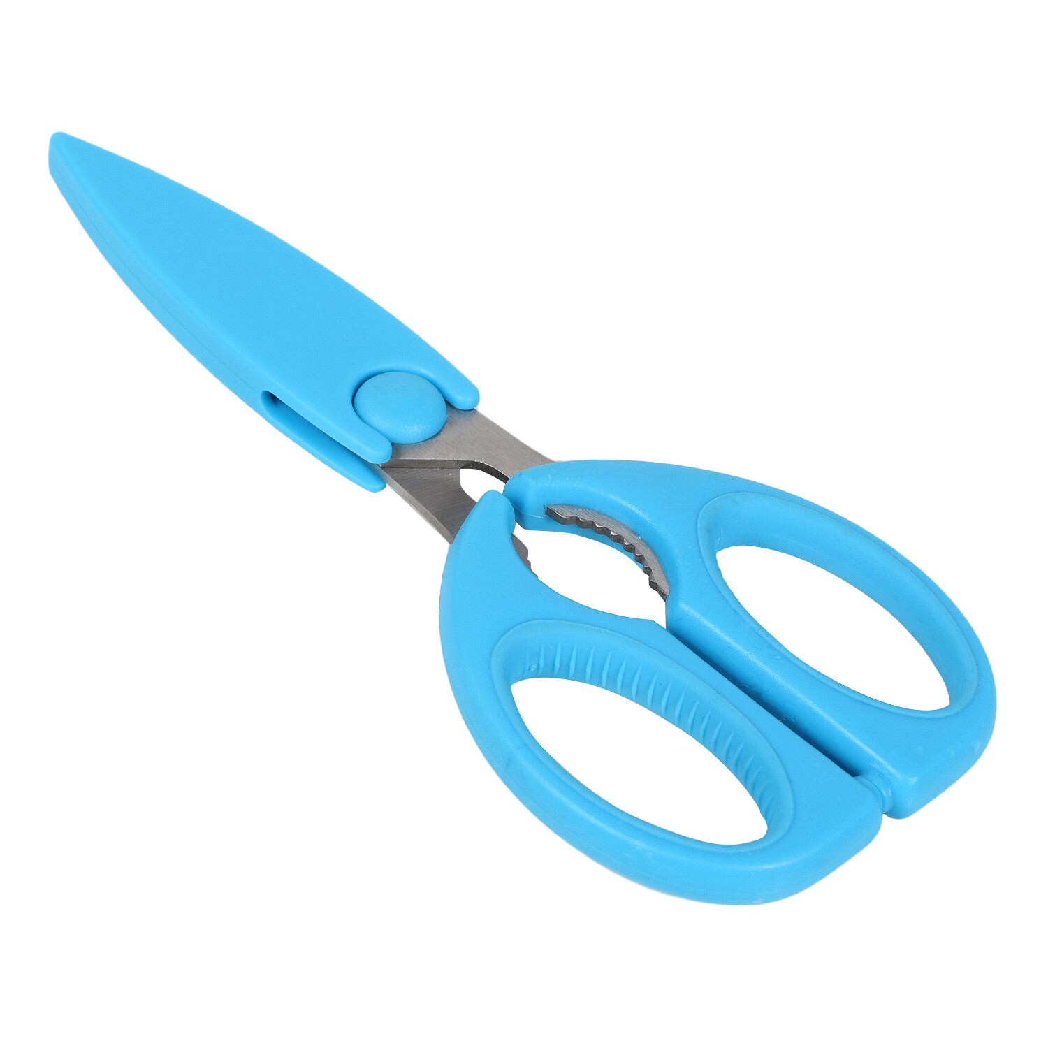 Kitchen Scissors with Sheath Blue Image 4