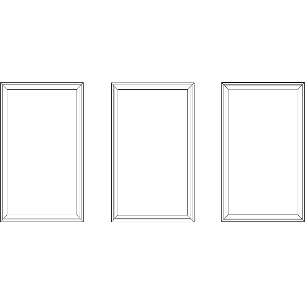 ​Richard Burbidge 3 Panel Mix and Match Paint Ready Wall Panel Kit 700 x 420mm Image 3