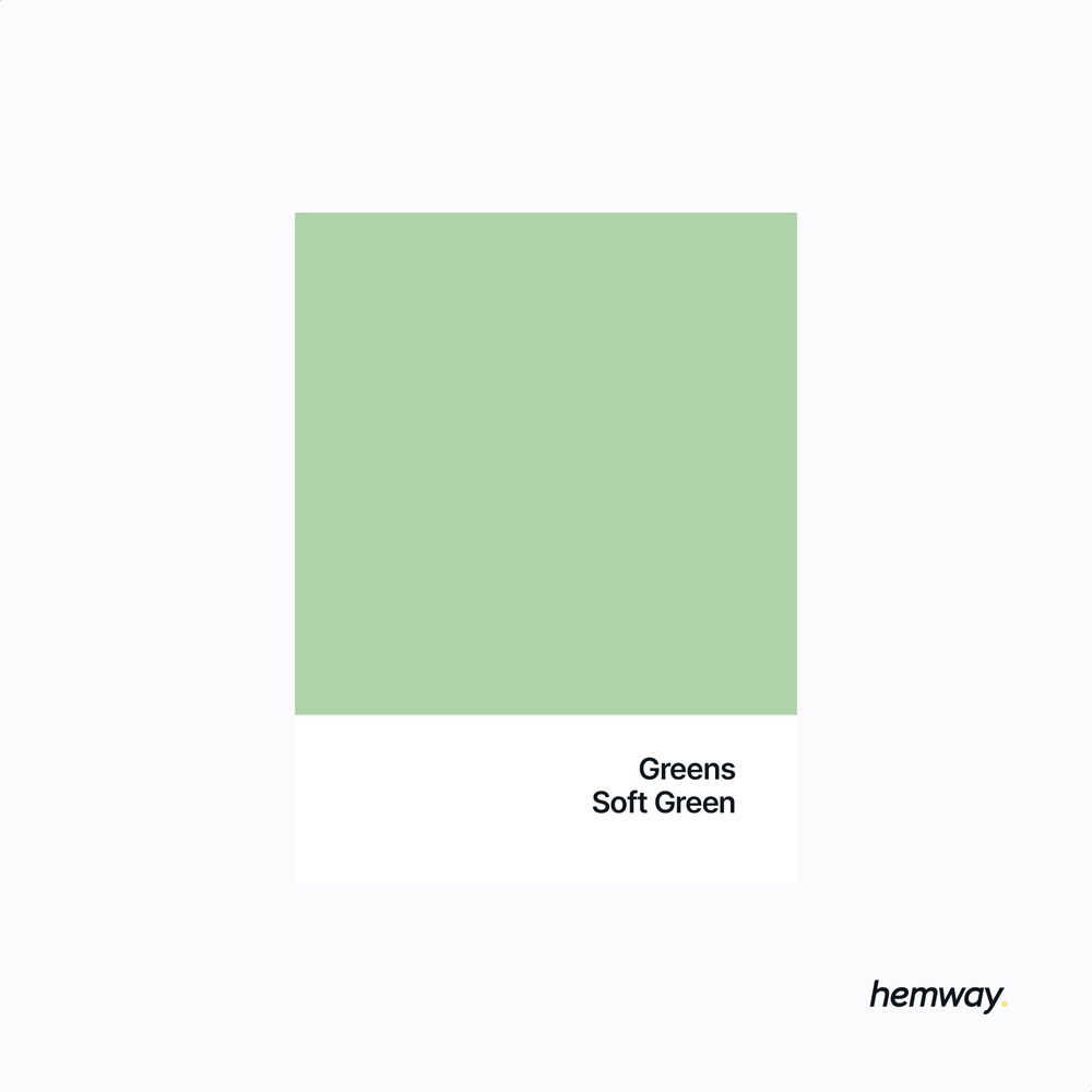 Hemway Soft Green Interior Matt Acrylic Emulsion Paint 2.5L Image 5