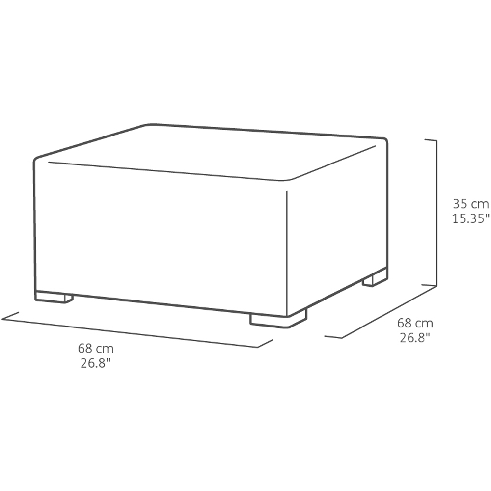 Keter California 4 Seater Grey and Black Chaise Longue Set Image 8