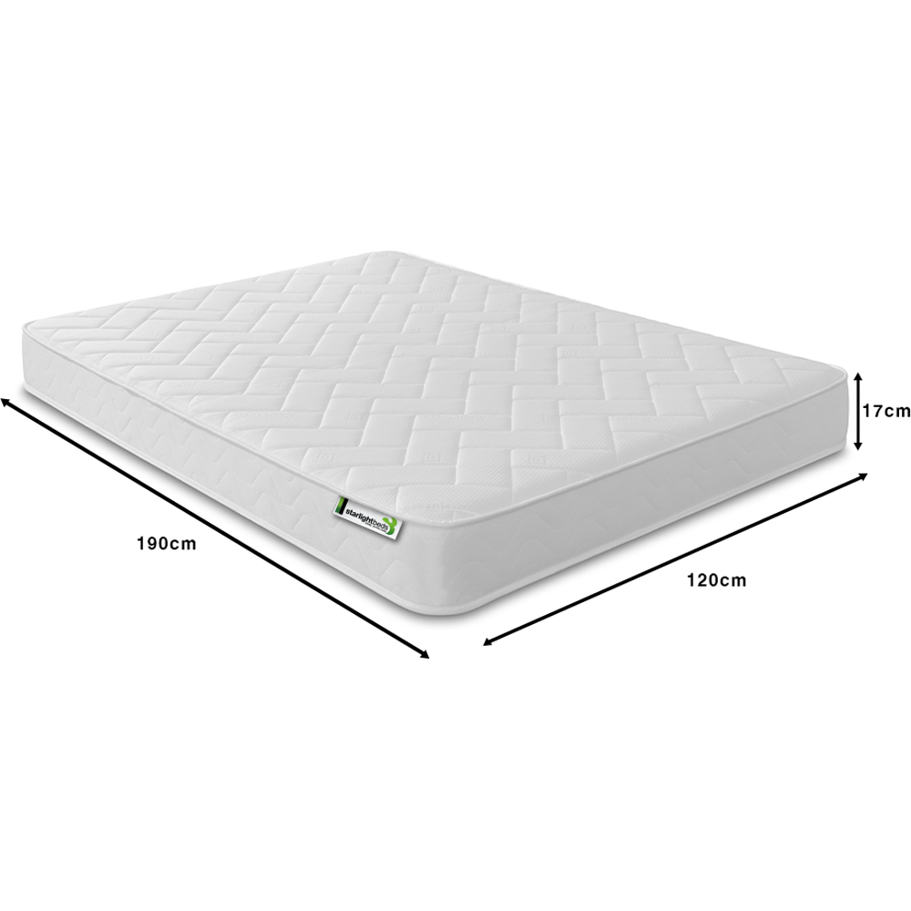 Starlight Beds Deluxe Small Double White Memory Foam with Spring Mattress Image 6