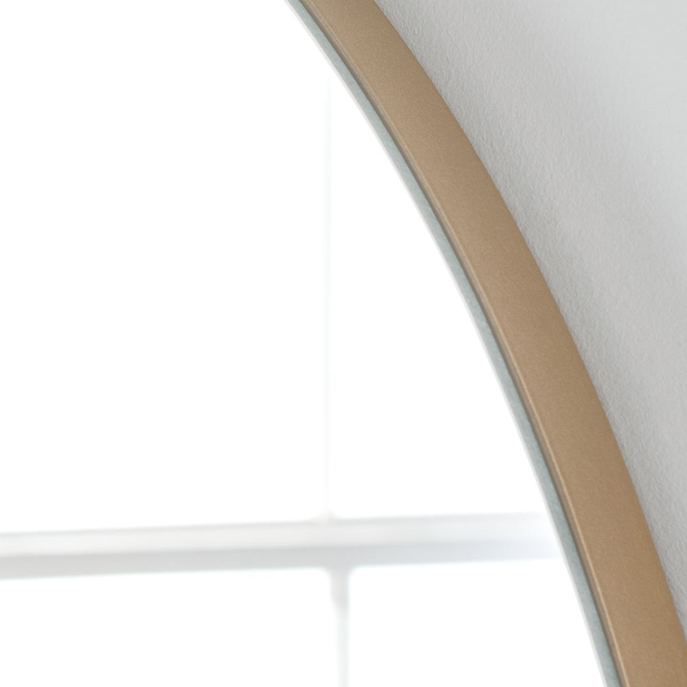 Yearn Gold Arched Wall Mirror 120 x 45cm Image 3