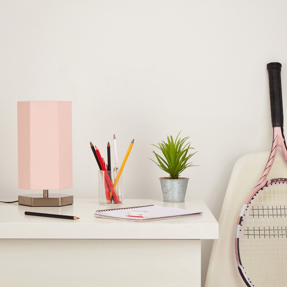 Glow Hex Pink Hexagon LED Table Lamp Image 2