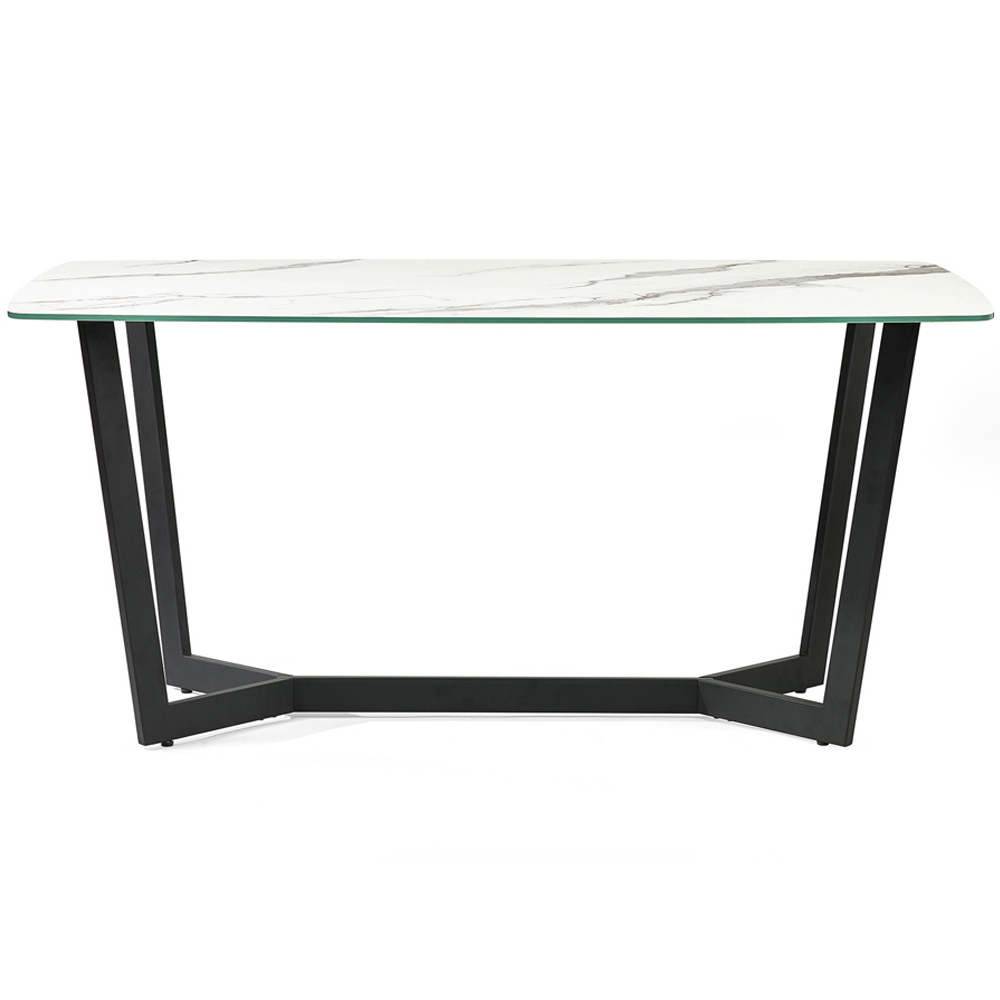 Julian Bowen Olympus 6 Seater Dining Table White Marble Image 3