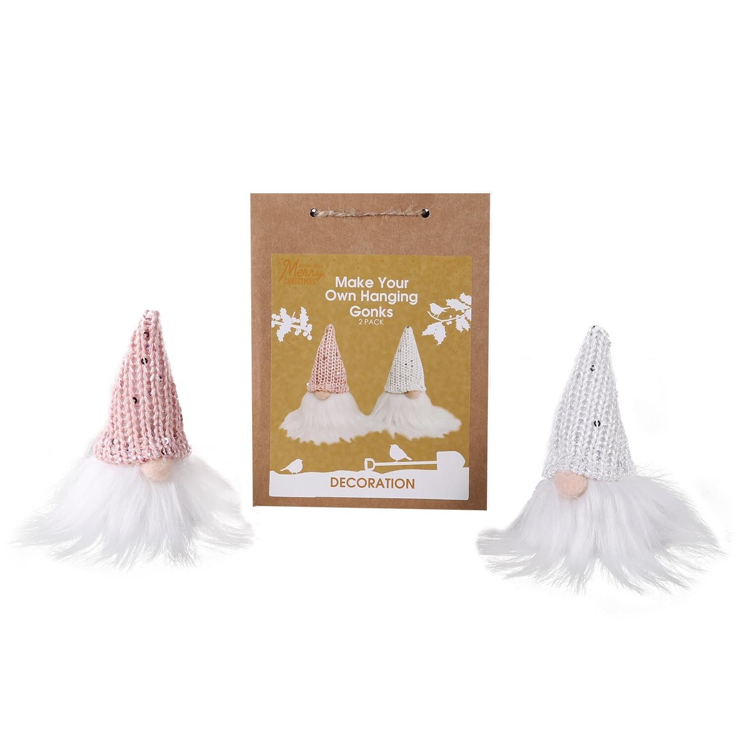 Crafty Club Make Your Own Blush Hanging Gonk Kit 2 Pack Image 2