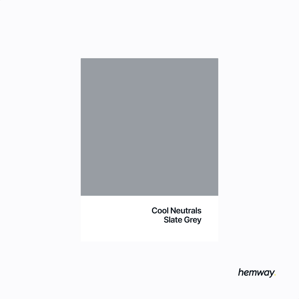 Hemway Slate Grey Interior Matt Acrylic Emulsion Paint 2.5L Image 5
