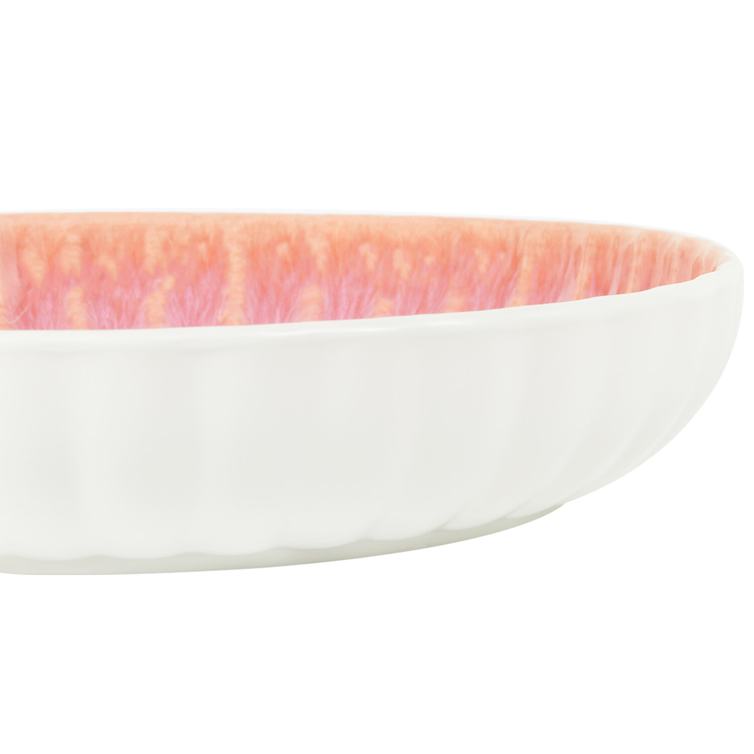 Pink Reactive Glaze Serving Bowl Pink Image 4