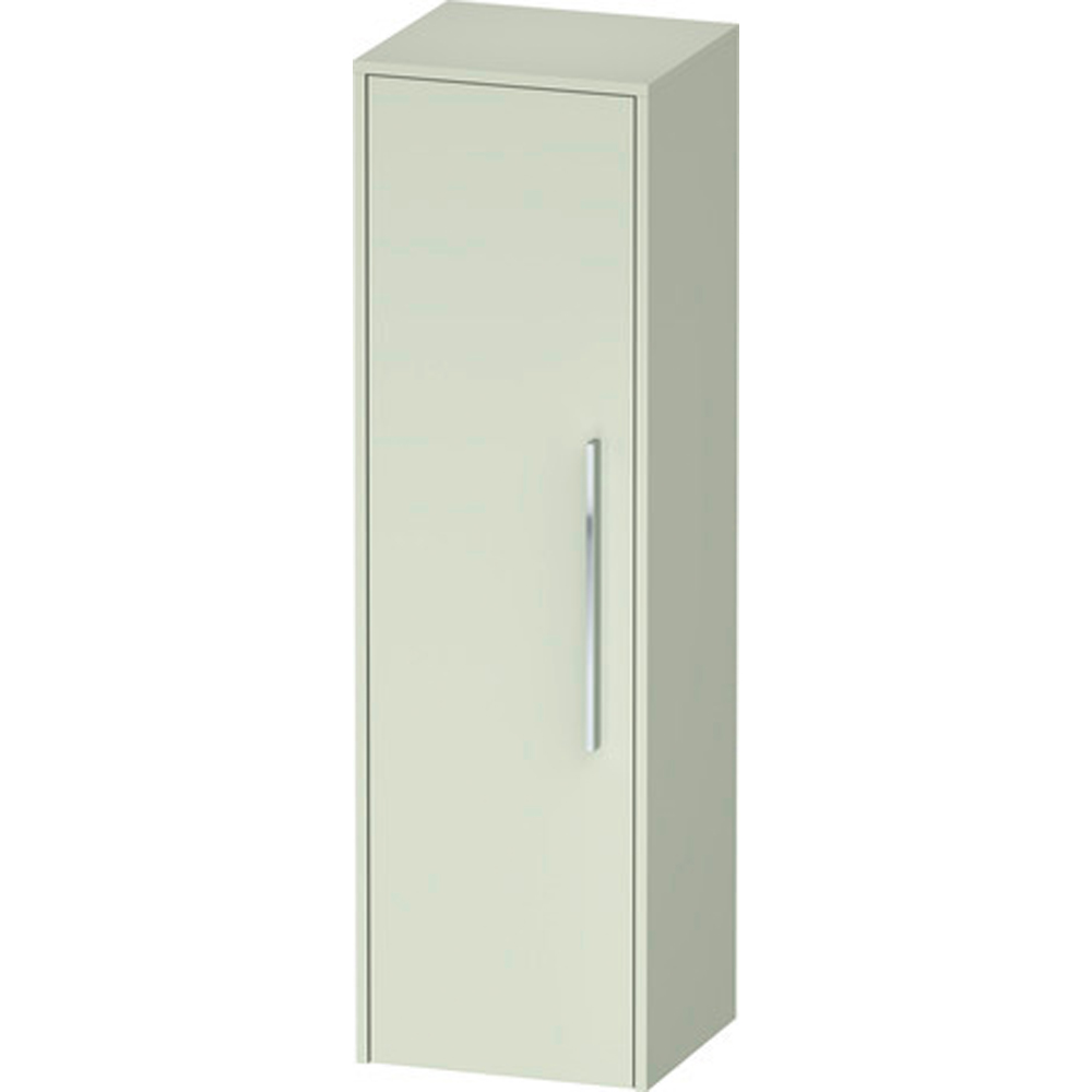 Duravit D-Code Single Left Door Pale Green Semi-Tall Cabinet 1320 x 400mm Image 2