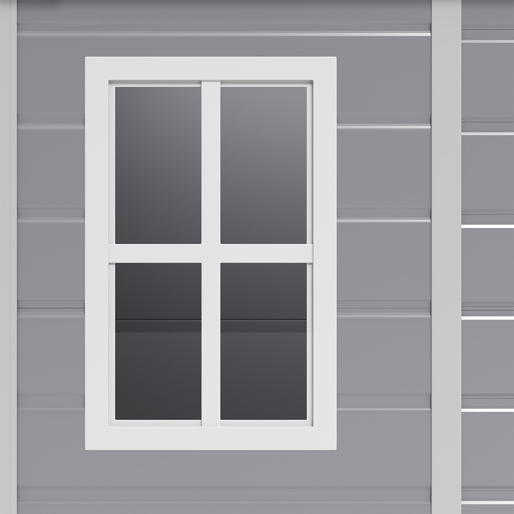 Living and Home 5 x 4ft Grey Waterproof Outdoor Storage Shed Image 5