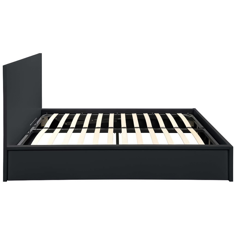 Oslo Double Black Ottoman Bed Image 4
