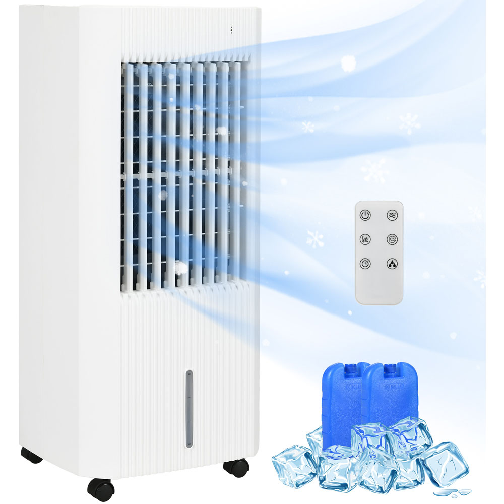 HOMCOM White Portable Air Cooler with Humidifier Image 3