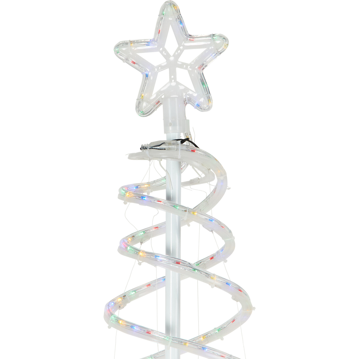 Christmas Double Spiral Rope Light Tree Image 5