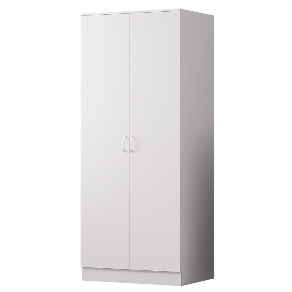 FWStyle Tunis 2 Door Matt White Wardrobe Image 2